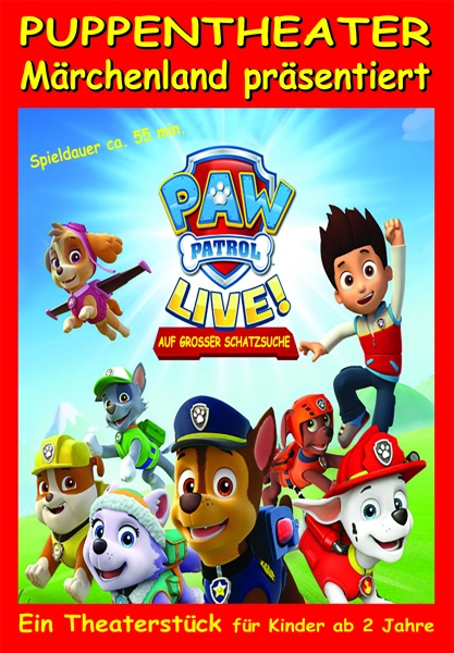 Paw Patrol LIVE! - Auf großer Schatzsuche